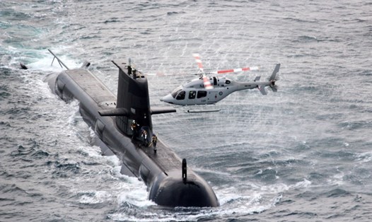 Tàu ngầm lớp Collins HMAS Rankin của hải quân Australia. Ảnh: AFP