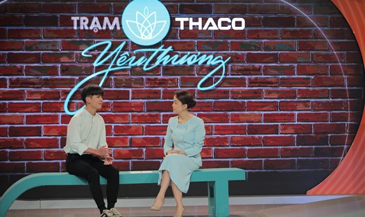 Chương trình "Trạm yêu thương" với khách mời là chàng trai Nguyễn Như Huyến. Ảnh: VTV