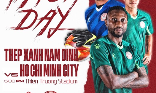 Nam Định tiếp đón TPHCM ở trận ra quân V.League 2023. Ảnh: TPHCM FC