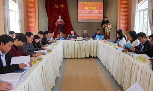 LĐLĐ tỉnh Lâm Đồng tổ chức Hội nghị Tổng kết chương trình phối hợp năm 2022 và triển khai chương trình phối hợp năm 2023. Ảnh: Nguyễn Bé.