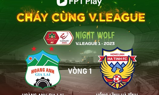 Hoàng Anh Gia Lai tiếp đón Hồng Lĩnh Hà Tĩnh tại vòng 1 V.League 2023. Ảnh: fptplay