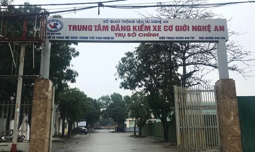 Trụ sở Trung tâm Đăng kiểm xe cơ giới Nghệ An. Ảnh: Nguyễn Tú