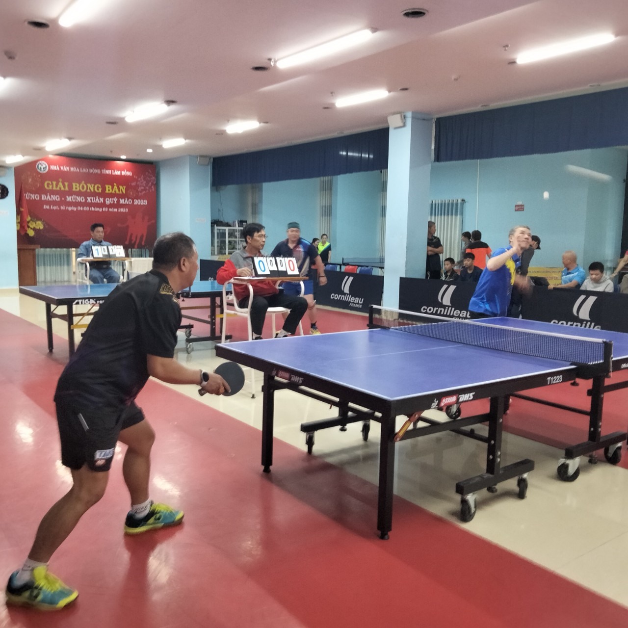 Nhà văn hóa Lao động tỉnh Lâm Đồng tổ chức Giải bóng bàn mừng Đảng mừng Xuân Quý Mão 2023. Ảnh: Đức Thiệm