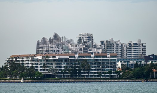 Khu nhà ở Sentosa Cove trên đảo Sentosa ở Singapore. Ảnh: AFP