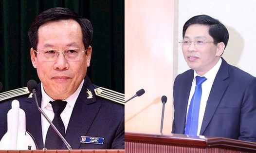 Ông Lê Đức Luận (trái) được bổ nhiệm giữ chức Thứ trưởng Bộ Y tế và ông Đặng Văn Dũng (phải) được bổ nhiệm giữ chức Phó Trưởng Ban Nội chính Trung ương. Ảnh: TTXVN