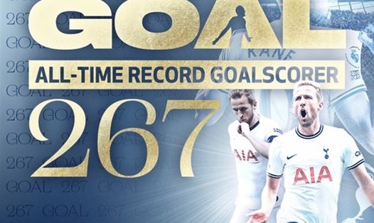 Harry Kane đang trên đường xô đổ nhiều kỷ lục ghi bàn khác tại Premier League. Ảnh: Tottenham