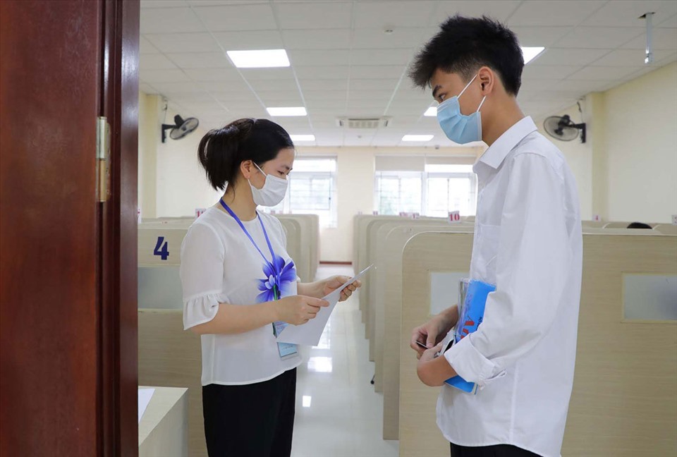 Thí sinh thi đánh giá năng lực do Đại học Quốc gia Hà Nội tổ chức. Ảnh: VNU