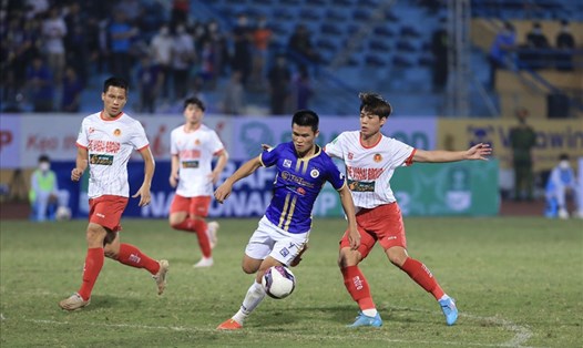Câu lạc bộ Hà Nội đối đầu Công an Hà Nội tại vòng 2 V.League 2023. Ảnh: VPF