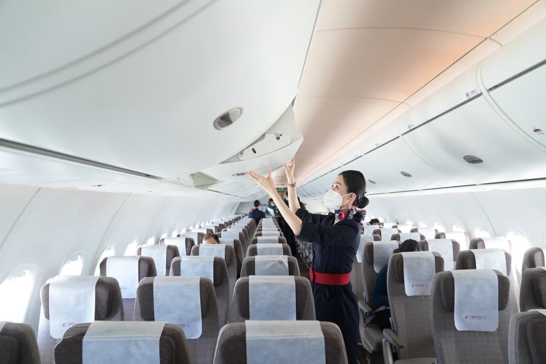 Máy bay C919 của Trung Quốc. Ảnh: Xinhua