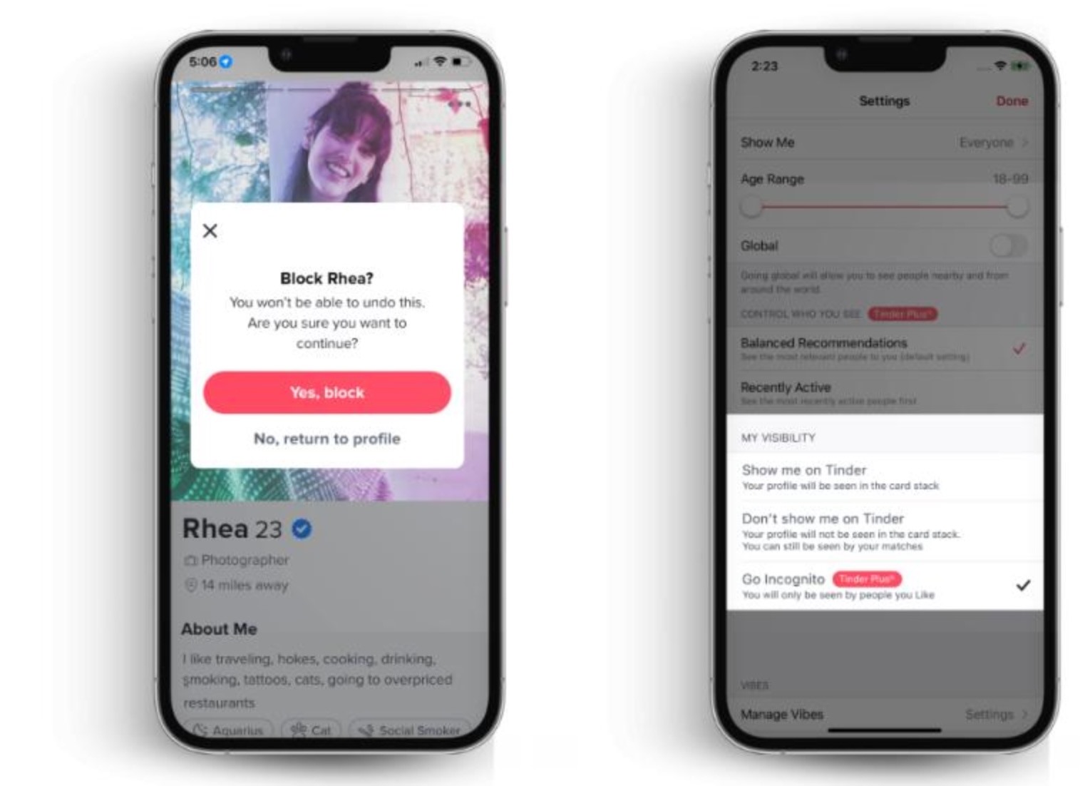 Tinder đã tung ra tính năng ẩn danh khi hẹn hò online chỉ một tuần trước lễ tình nhân Valentine. Ảnh: Tinder