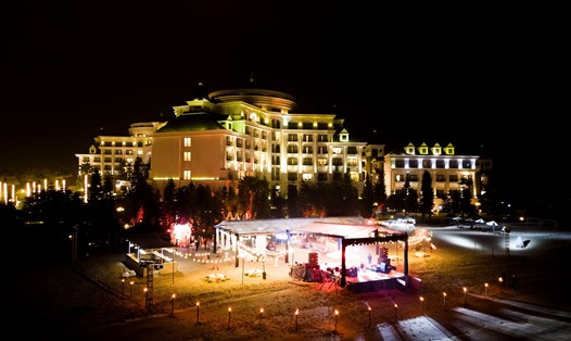 Lễ cưới được tổ chức vào tối 7.2 tại Vinpearl Hạ Long