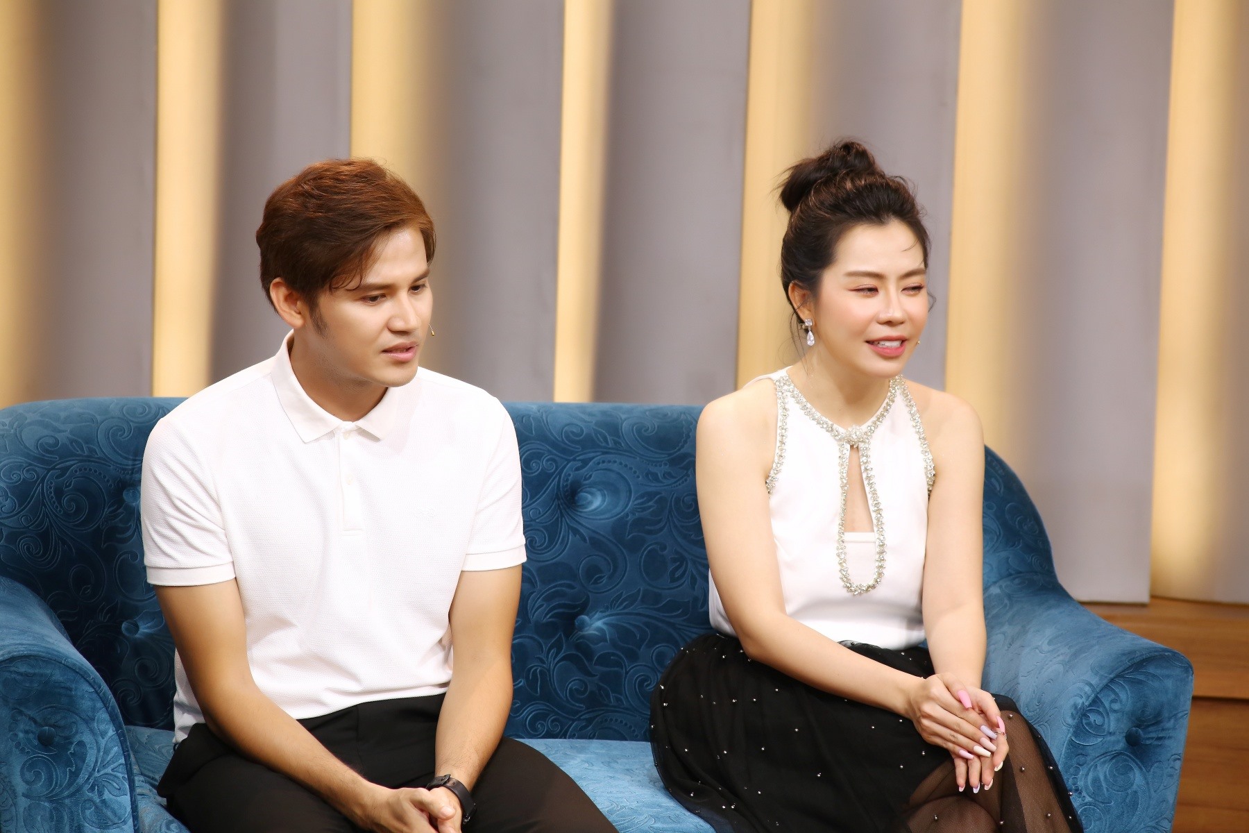 Anh Tài và Vũ Ngọc Ánh tại "Mảnh ghép hoàn hảo". Ảnh: Nhà sản xuất.