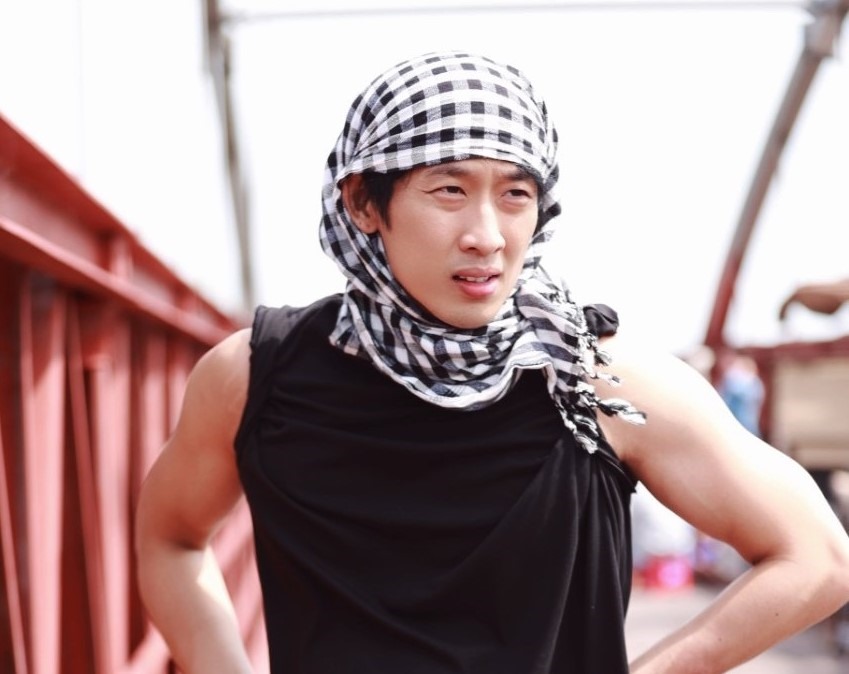 Tạo hình Tuấn Trần trên phim trường. Ảnh: Chương trình