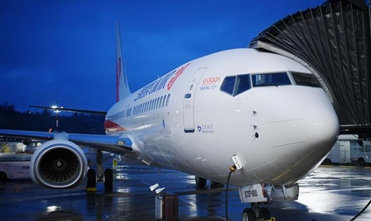 Chiếc Boeing 737-800 thứ 9999 chuẩn bị cất cánh từ sân bay Seattle của công ty ở bang Washington, Mỹ, ngày 24.3.2018. Ảnh: Xinhua