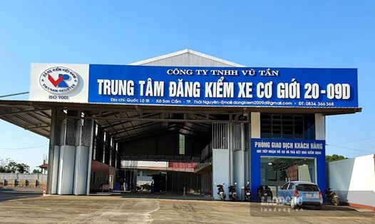 Trung tâm đăng kiểm xe cơ giới 20-09D thời điểm đang hoạt động. Ảnh: Nguyễn Hoàn.