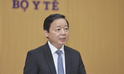 Phó Thủ tướng Trần Hồng Hà phát biểu trong buổi làm việc với Bộ Y tế. Ảnh: Minh Quyết