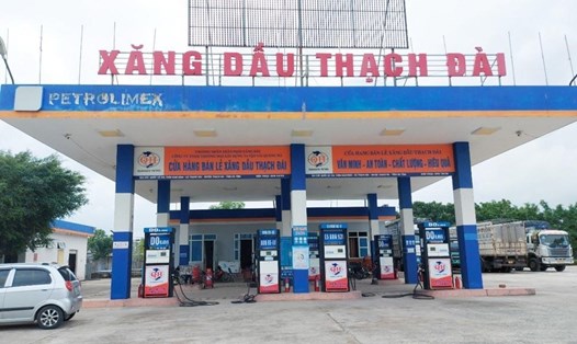 Cửa hàng xăng dầu Thạch Đài của Công ty Quảng Hà từng ngừng bán vì hết hàng dịp cuối năm 2022. Ảnh: Trần Tuấn