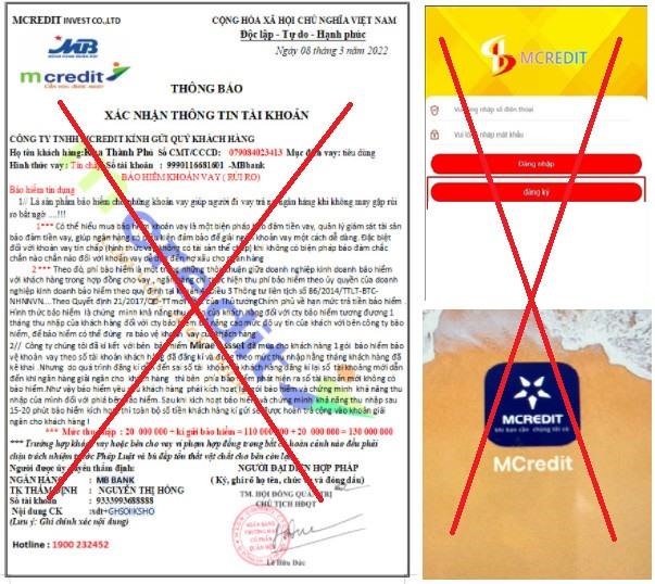 CẢNH GIÁC WEBSITE VÀ TIN NHẮN GIẢ MẠO MCREDIT ĐƯỢC CẢNH BÁO CHIẾN LƯỢC GIAN LẬN