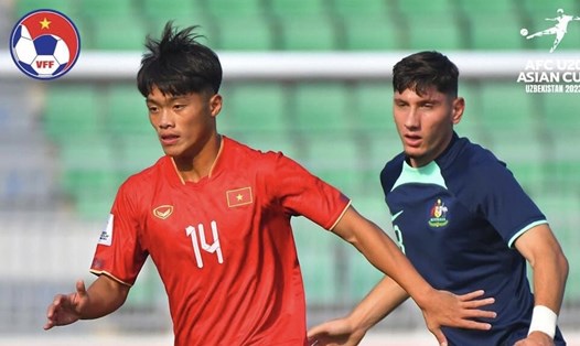 U20 Việt Nam giành chiến thắng 1-0 trước U20 Australia sau pha lập công của Nguyễn Quốc Việt. Ảnh: VFF