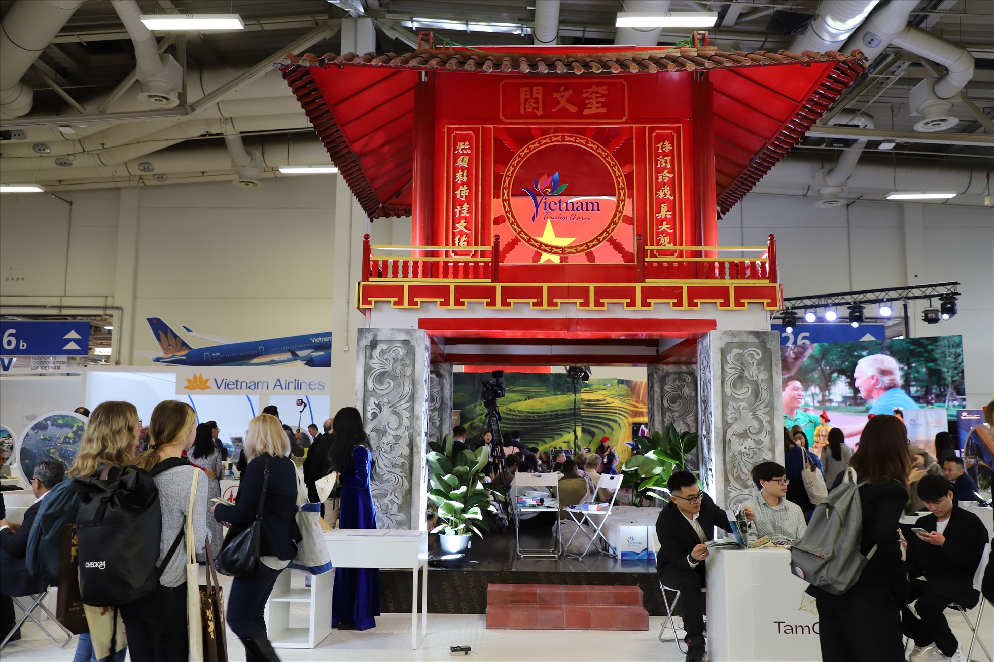 Việt Nam quảng bá du lịch tại Hội chợ du lịch quốc tế ITB Berline 2023 ngày 7-9.3. Ảnh: TITC