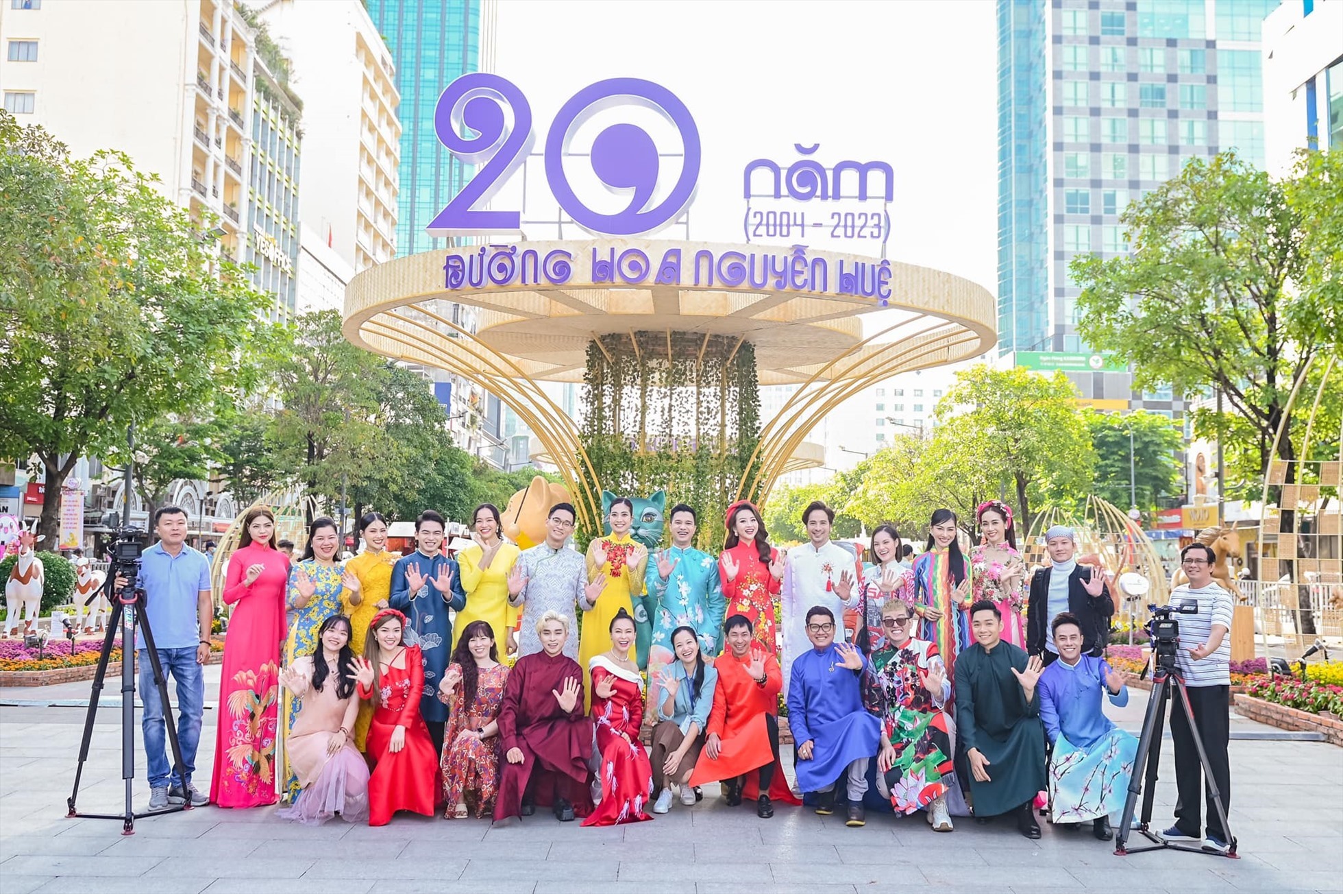 Đường hoa Nguyễn Huệ năm 2023. Ảnh: Nghệ sĩ cung cấp.