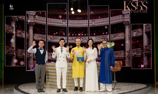 Vợ chồng Đồng Quang Vinh - Mạc Song Song là khách mời trong chương trình "Khách sạn 5 sao". Ảnh: VTV
