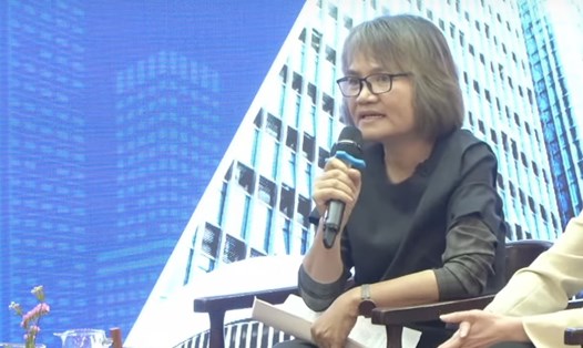 Bà Phạm Minh Hương, Chủ tịch HĐQT Công ty Chứng khoán VNDirect. Ảnh: VNDirect