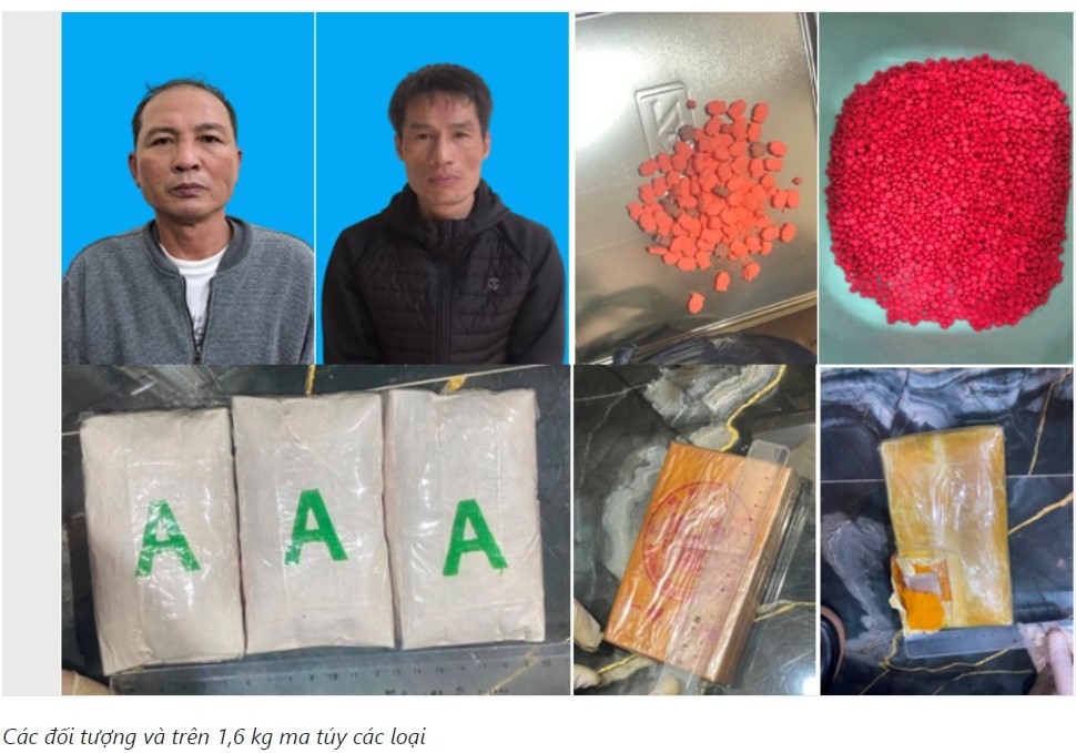 Hải Phòng: Bắt 2 đối tượng, thu giữ hơn 1,6kg ma tuý