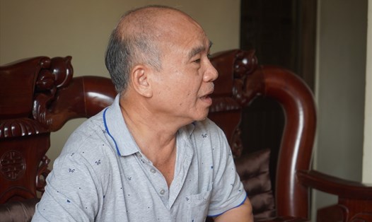 Ông Nguyễn Văn Cảnh, anh ruột liệt sĩ Nguyễn Văn Thành. Ảnh: Phương Ngân