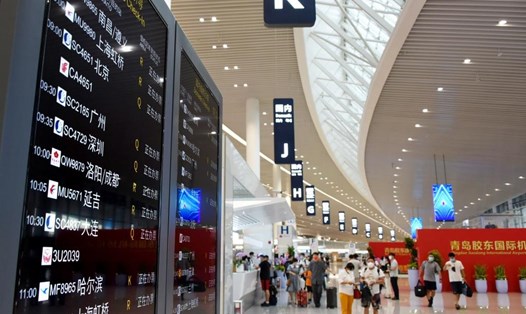 Sân bay quốc tế Giao Đông Thanh Đảo ở Thanh Đảo, tỉnh Sơn Đông, Trung Quốc. Ảnh: Xinhua