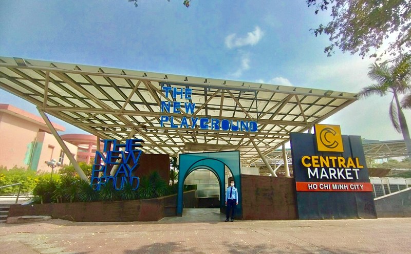 "Chợ ngầm" dưới lòng đất - Central Market (tại công viên 23/9, Quận 1, TPHCM). Ảnh: Như Quỳnh