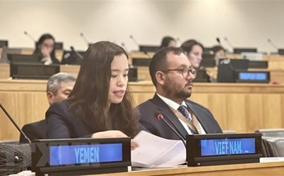 Tham tán Công sứ Lê Thị Minh Thoa -  Phó Trưởng Phái đoàn đại diện thường trực Việt Nam tại Liên Hợp Quốc. Ảnh: TTXVN