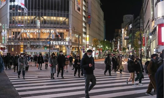 Đường phố quận Shibuya, Tokyo, Nhật Bản. Ảnh: Xinhua