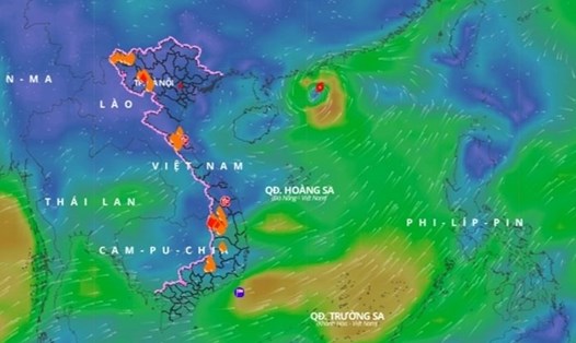 Bão/ áp thấp nhiệt đới khả năng hoạt động từ cuối tháng 6 năm nay. Ảnh minh họa: Hệ thống giám sát thiên tai Việt Nam