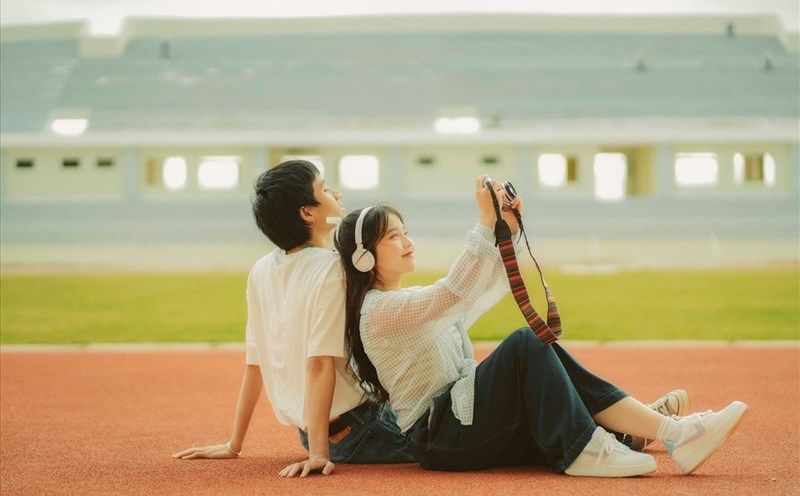 Sân vận động Đà Lạt vừa hoàn thành xây dựng sau 9 năm khởi công. Ảnh: Đăng Hoàng.