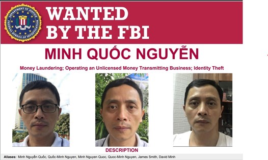 FBI truy nã Tiến sĩ người Việt Minh Quốc Nguyễn. Ảnh: FBI