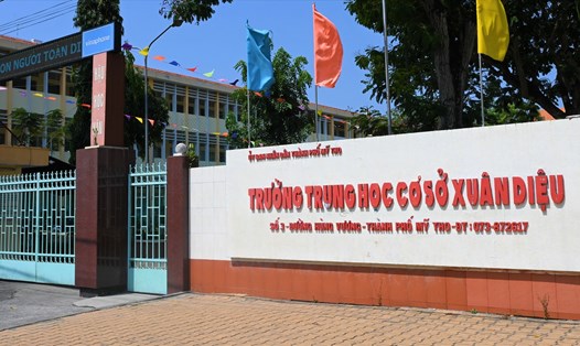 Trường THCS Xuân Diệu (TP.Mỹ Tho, tỉnh Tiền Giang). Ảnh: Thành Nhân