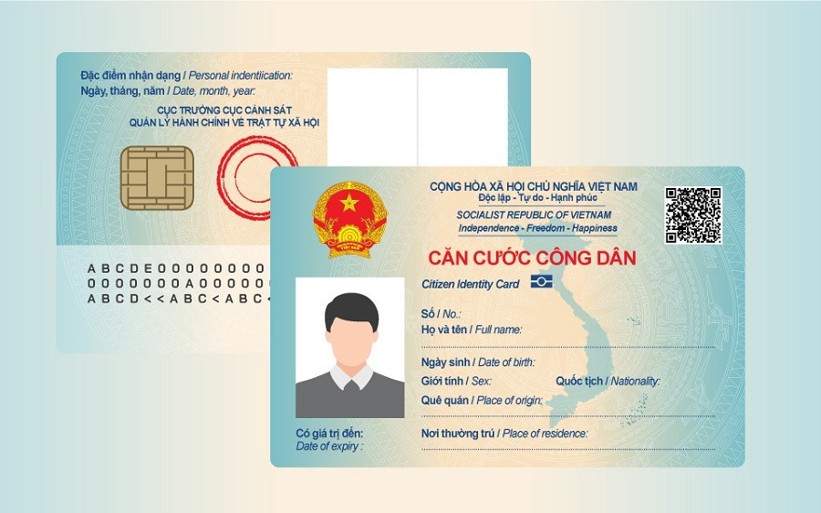 Mặt trước và sau của căn cước công dân gắn chip sẽ có những thay đổi. Ảnh minh hoạ: C06