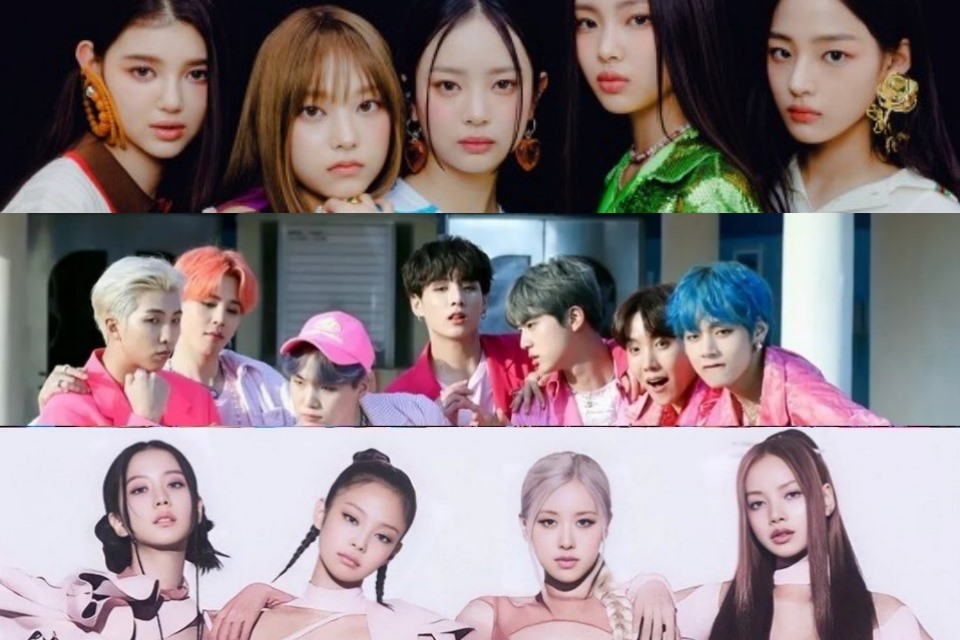 NewJeans vượt BTS, Blackpink trên bảng xếp hạng ngôi sao quảng cáo. Ảnh: Allkpop, Big Hit