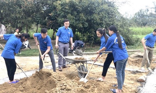 Công trình trong tháng thanh niên hỗ trợ xây dựng ngôi nhà 26-3 tại huyện Lâm Bình.