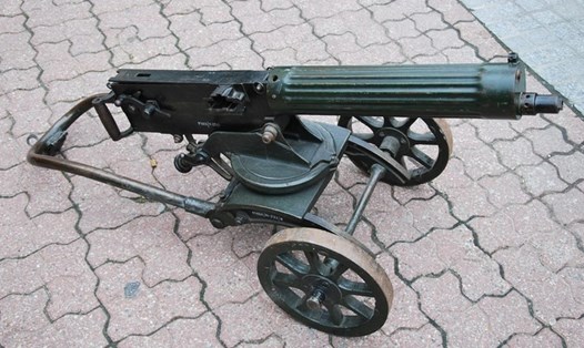 Phiên bản M1910 của súng máy Maxim. Ảnh: Wikipedia