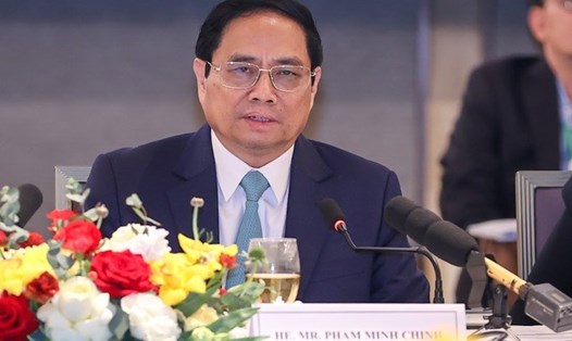 Thủ tướng Chính phủ Phạm Minh Chính phát biểu tại diễn đàn. Ảnh: VGP