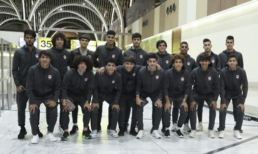 U23 Iraq, đối thủ đầu tiên của U23 Việt Nam tại Doha Cup 2023 đã bay đến Qatar vào sáng 19.3. Ảnh: LĐBĐ Iraq