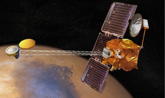 Tàu quỹ đạo sao Hỏa Odyssey được phóng năm 2001 của NASA. Ảnh: NASA