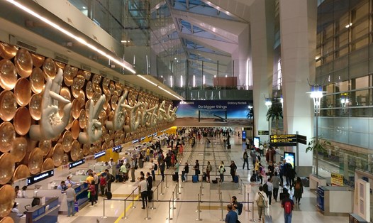 Sân bay quốc tế Indira Gandhi ở thủ đô New Delhi, Ấn Độ. Ảnh: Wiki