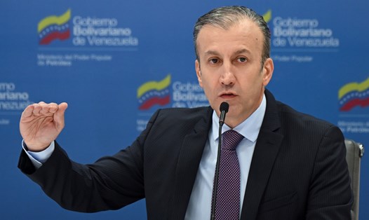 Bộ trưởng dầu mỏ Venezuela Tareck El Aissam. Ảnh: AFP