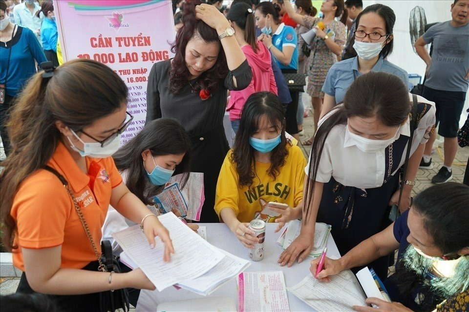 61 doanh nghiệp trong các KCN ở Hải Phòng đang có nhu cầu tuyển dụng lao động. Ảnh minh họa: Mai Dung