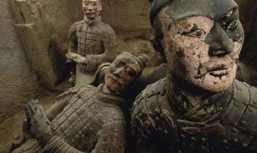 Chiến binh đất nung trong lăng mộ Tần Thủy Hoàng giống như người thật. Ảnh: History