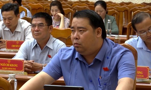 Ông Nguyễn Viết Dũng tại 1 kỳ họp HĐND tỉnh Quảng Nam năm 2022. Ảnh: Nguyễn Tấn