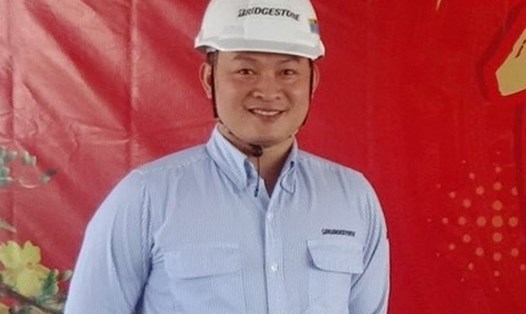 Anh Phạm Văn Hưng - Chủ tịch Công đoàn Công ty Bridgestone Việt Nam là một trong cá nhân được Tổng LĐLĐVN tặng Bằng Lao động sáng tạo 2021. Ảnh: NVCC